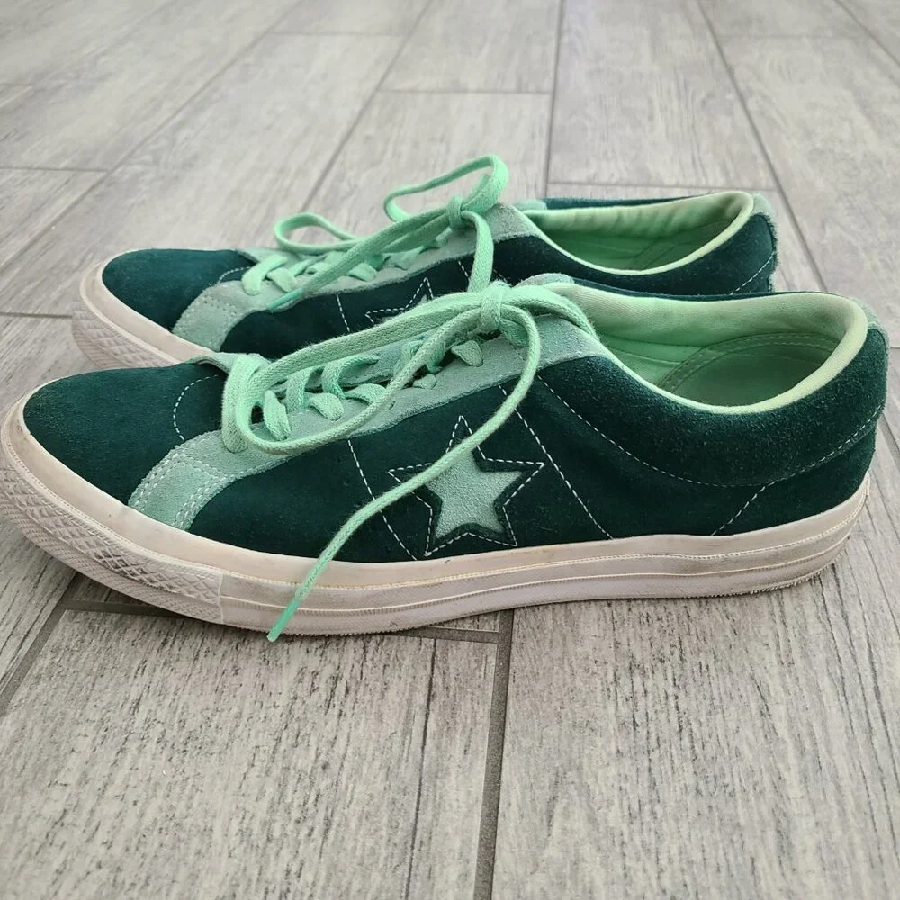 Converse One Star Ox Ponderosa Pine Neptune Green sneakers men 10 women 12